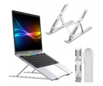 Adjustable & Foldable 10" to 17.5" 6 Angles Travel Laptop Stand